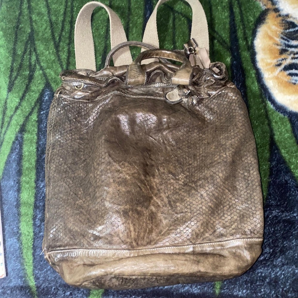 Langellotti leather backpack